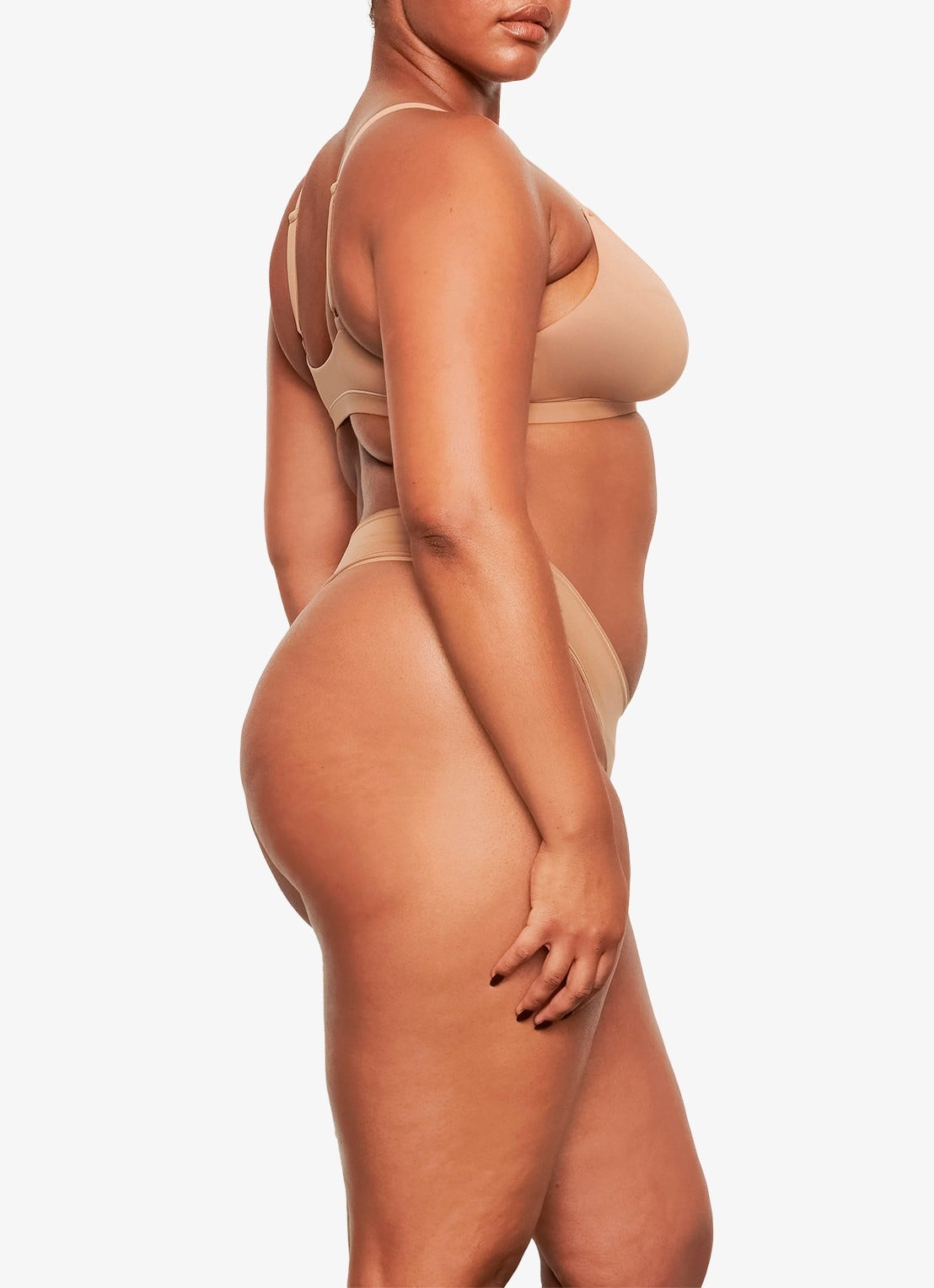 SKIMS Fits Everybody triangle bralette - detail 3 taupe