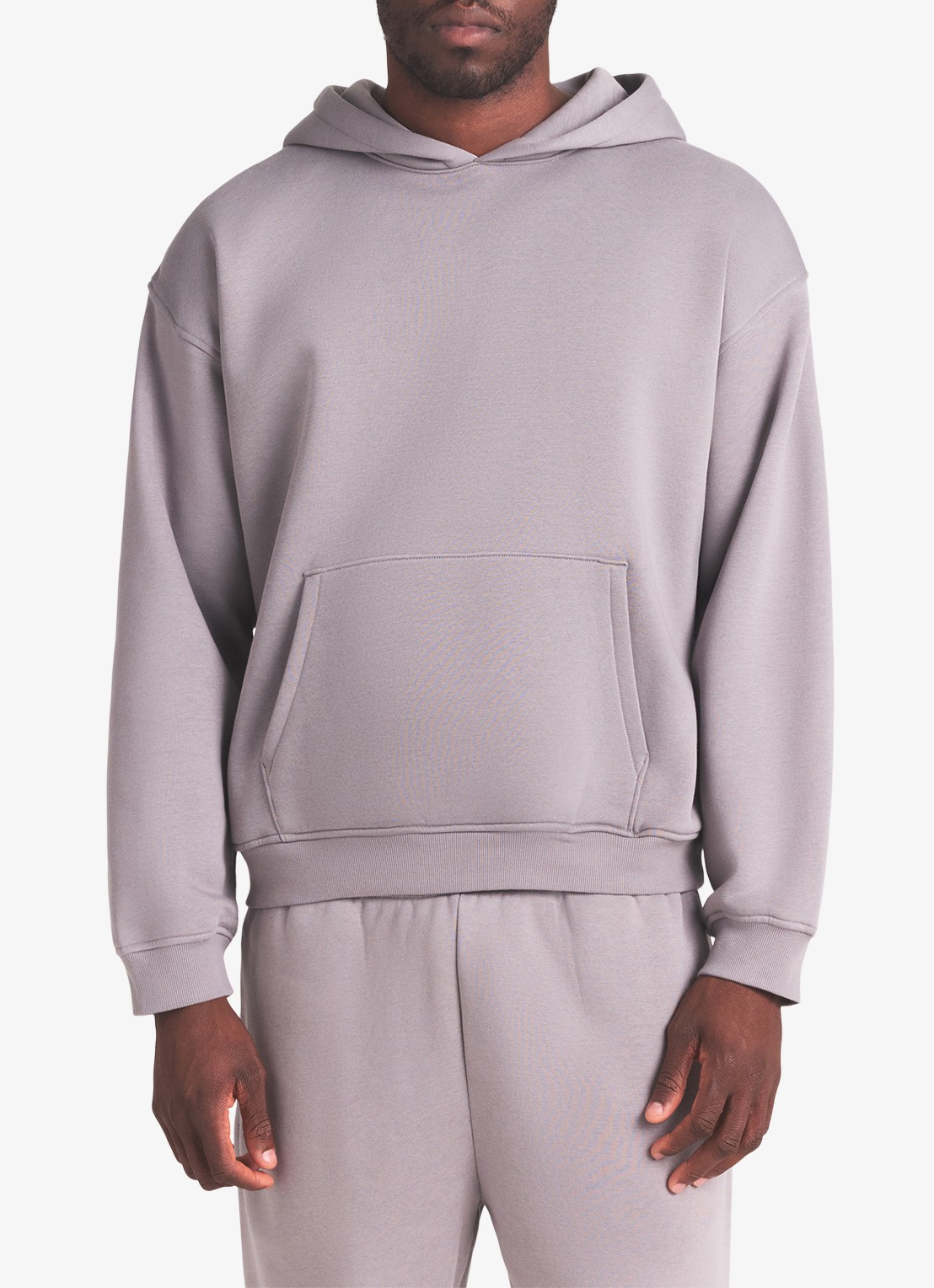 SKIMS Fleece Lounge hoodie met kangoeroezak - detail 2 shadow