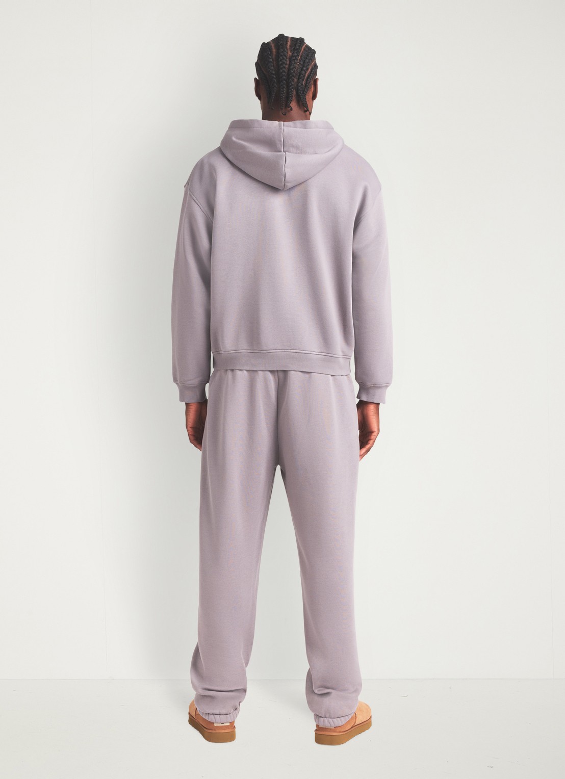 SKIMS Fleece Lounge hoodie met kangoeroezak - detail 3 shadow