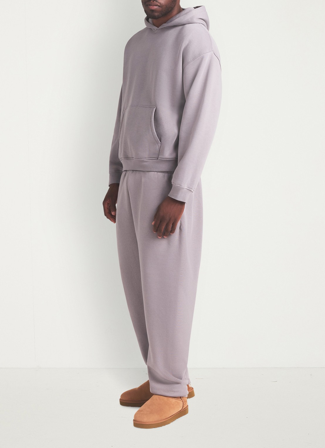 SKIMS Fleece Lounge hoodie met kangoeroezak - detail 4 shadow