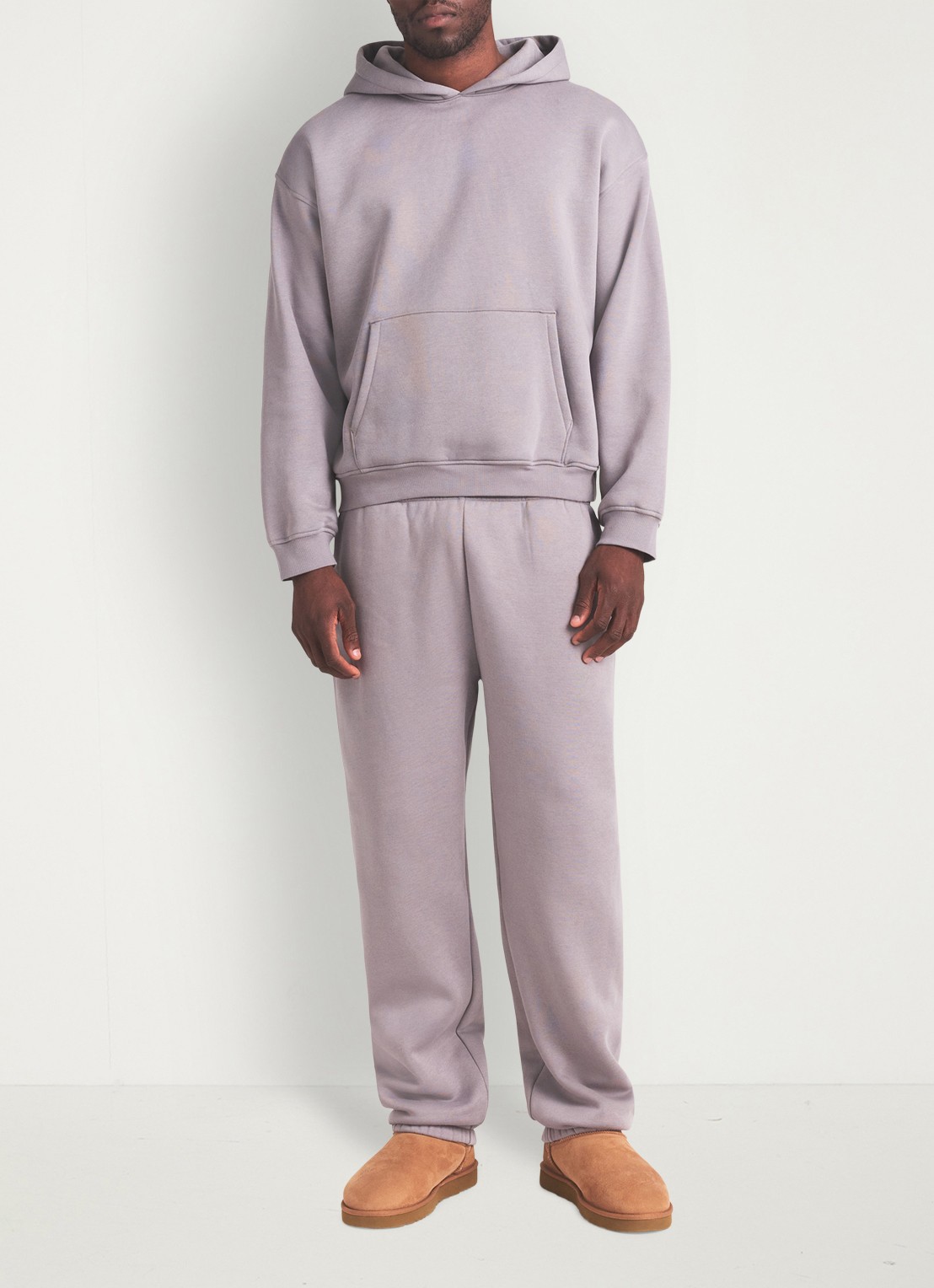 SKIMS Fleece Lounge hoodie met kangoeroezak - detail 5 shadow