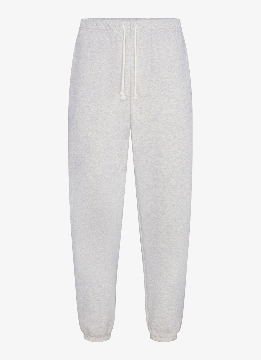 SKIMS Fleece Lounge joggingsbroek met steekzakken - voorkant light heather grey