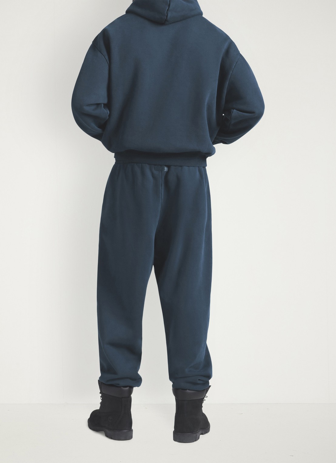 SKIMS Heavy Fleece hoodie met steekzakken - achterkant 4 navy