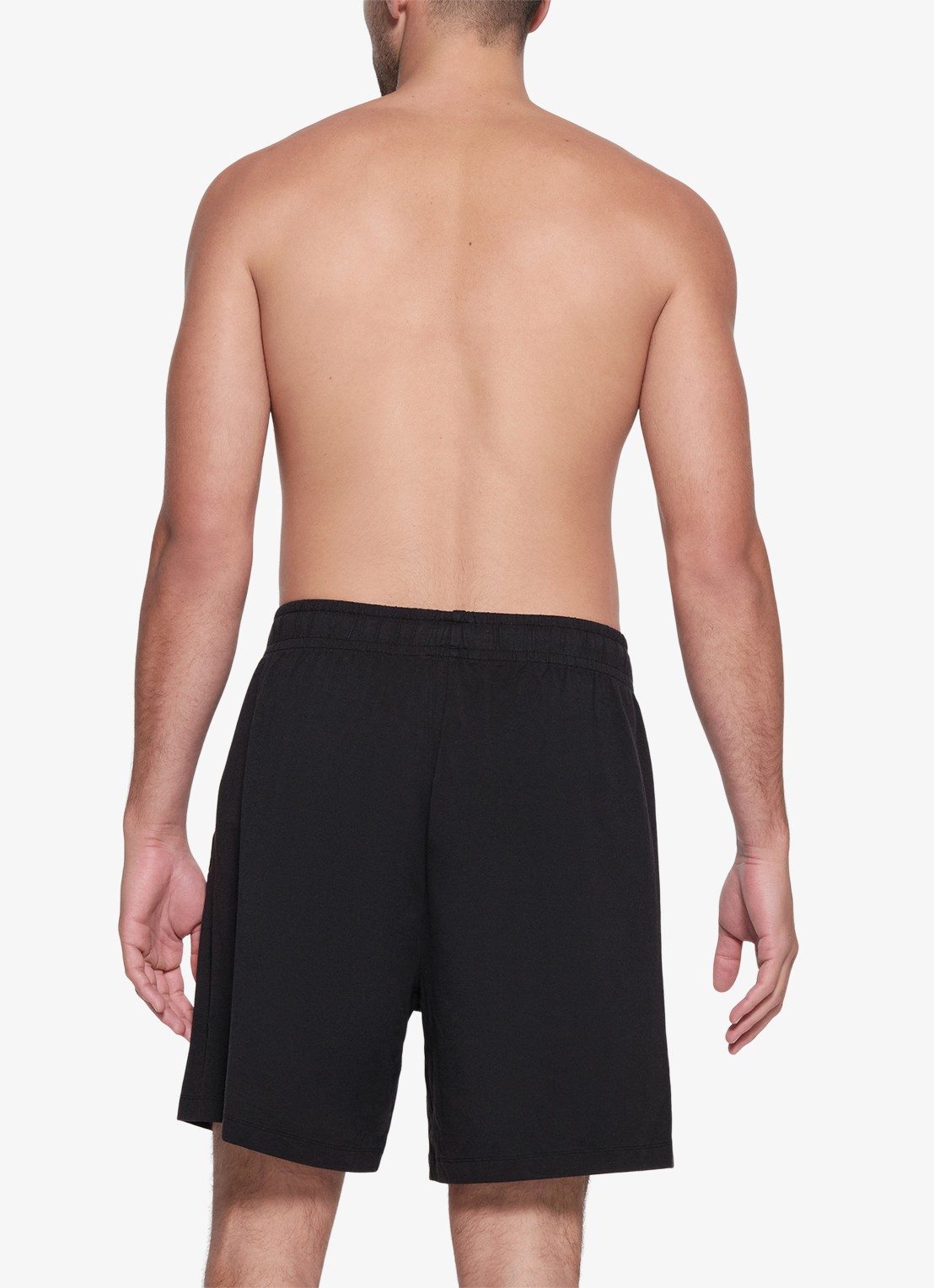 SKIMS Jersey Lounge regular fit korte joggingbroek - achterkant 3 obsidian