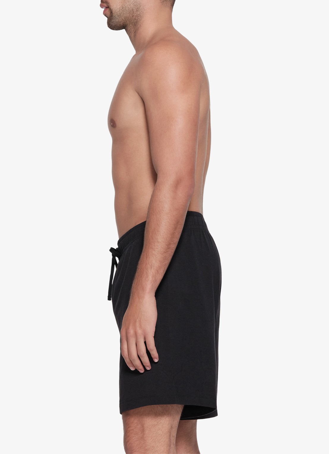 SKIMS Jersey Lounge regular fit korte joggingbroek - detail 5 obsidian