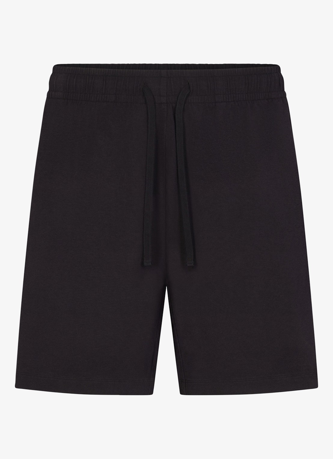 SKIMS Jersey Lounge regular fit korte joggingbroek - voorkant obsidian