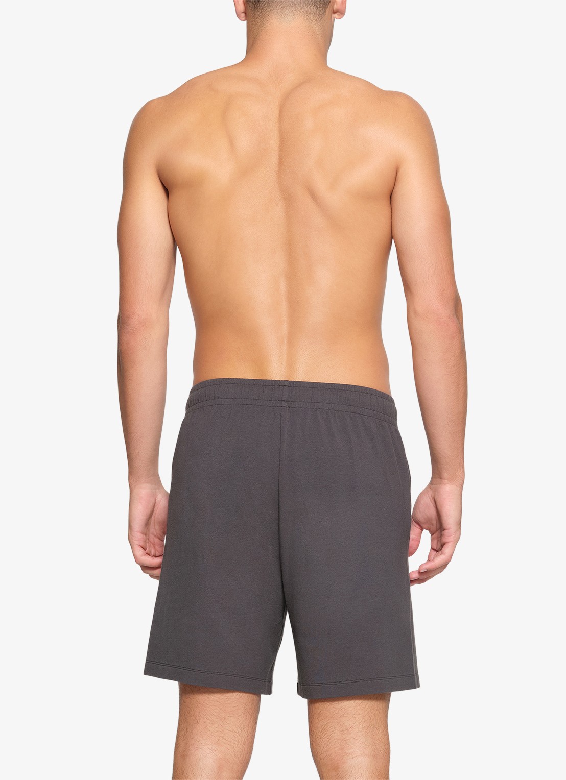 SKIMS Jersey Lounge straight fit korte jogginsbroek  - achterkant 2 antraciet