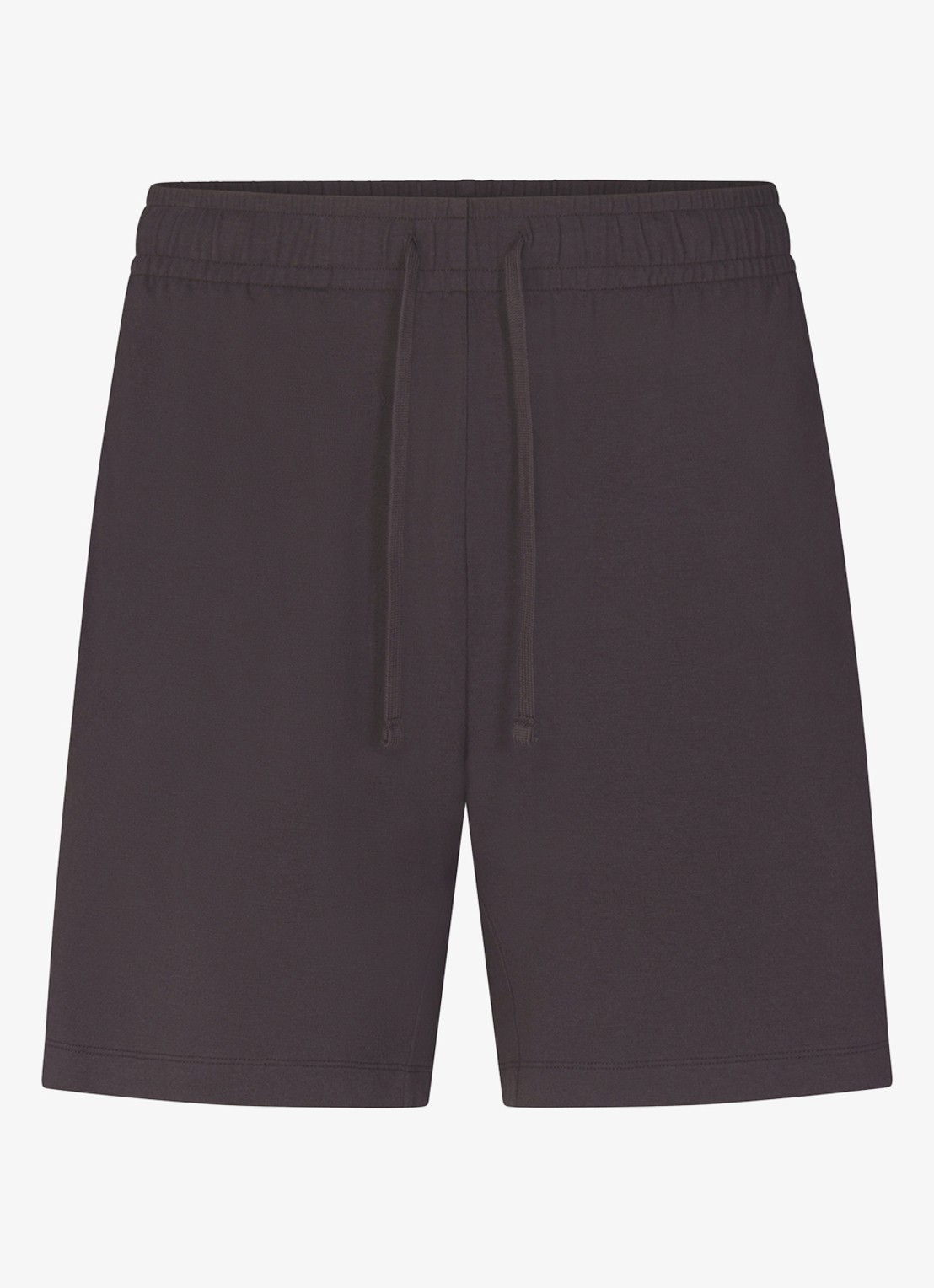 SKIMS Jersey Lounge straight fit korte jogginsbroek  - voorkant 3 antraciet