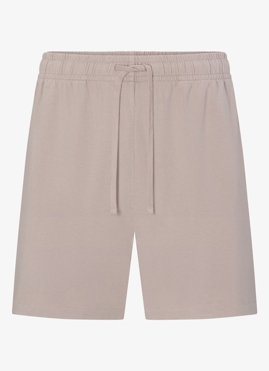 SKIMS Jersey Lounge straight fit korte jogginsbroek  - voorkant 5 beige