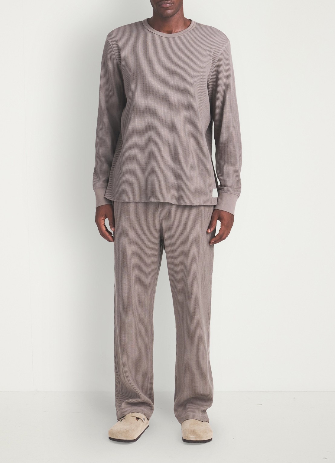 SKIMS Long sleeve met structuur - detail donkerbeige