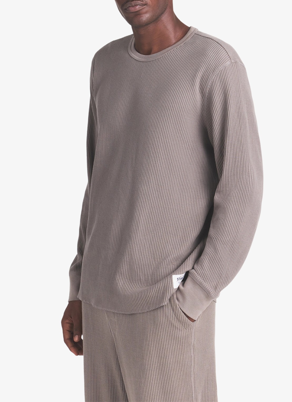 SKIMS Long sleeve met structuur - detail 2 donkerbeige