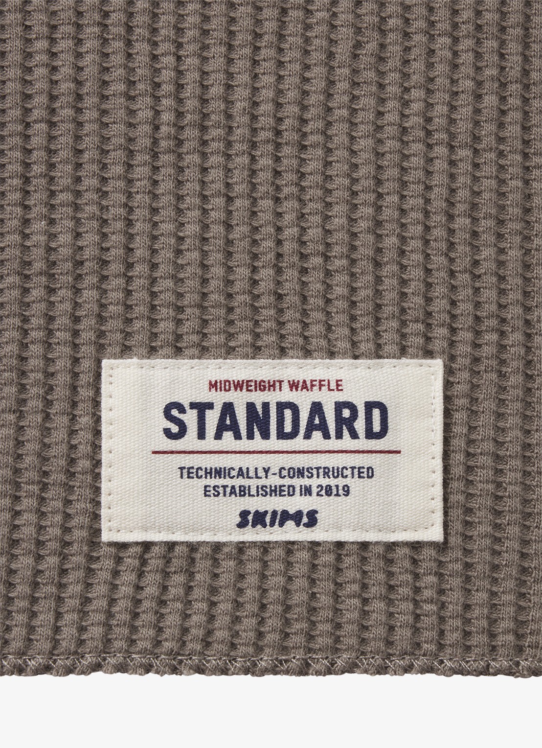 SKIMS Long sleeve met structuur - detail 5 donkerbeige