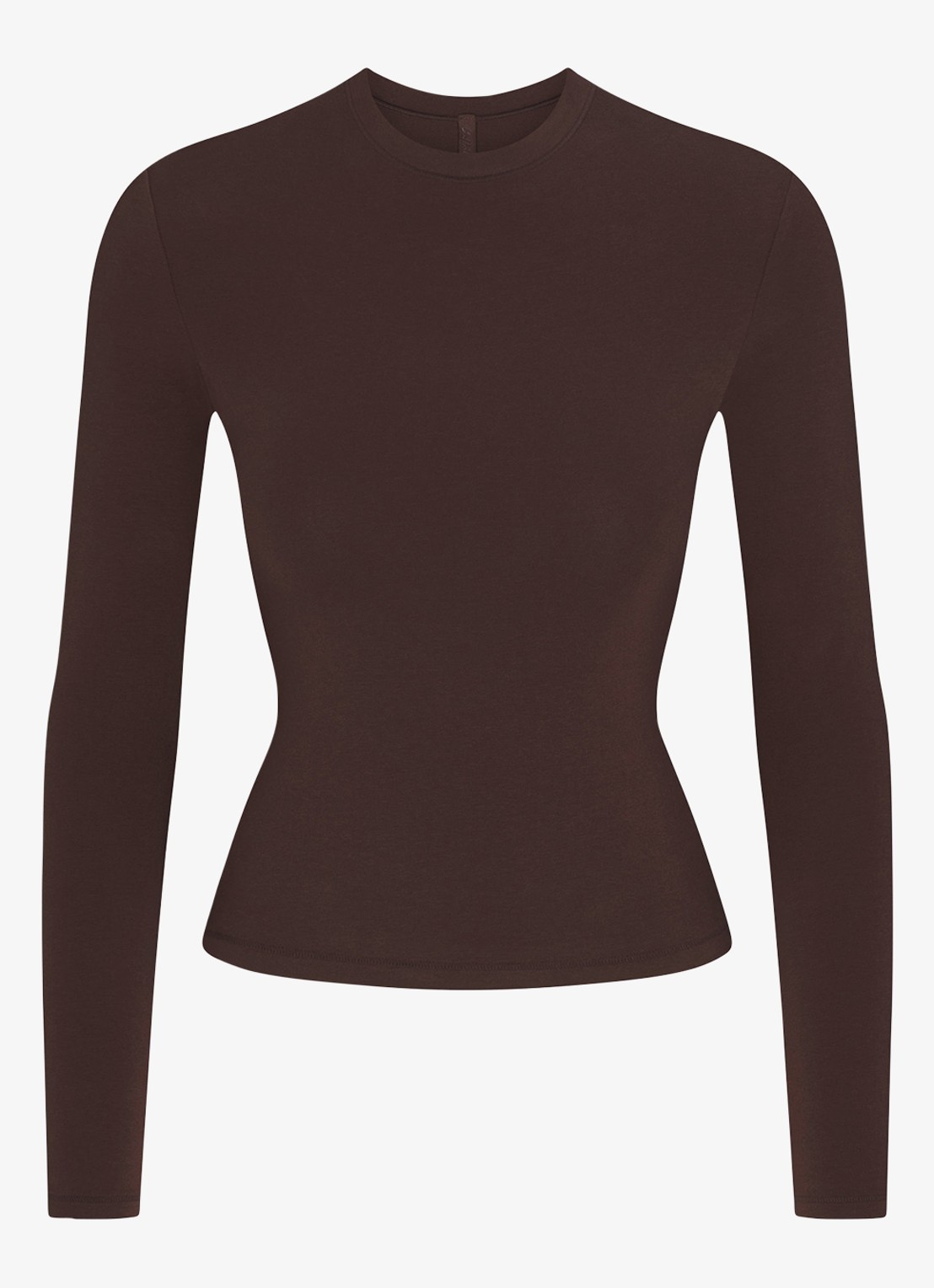 SKIMS Longsleeve met stretch - voorkant 3 bruin