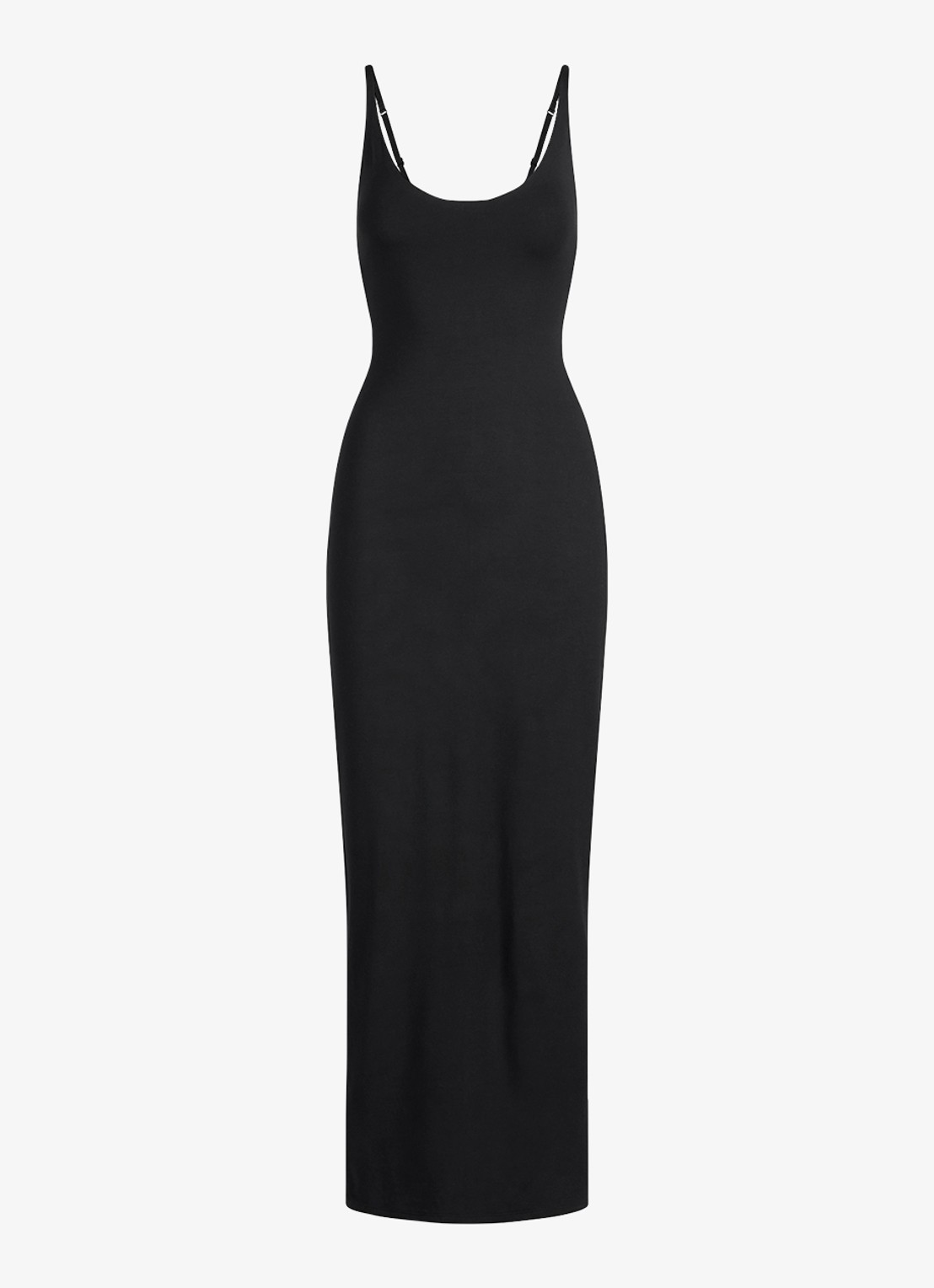 SKIMS Maxi jurk met rechthoekige hals - voorkant 5 donkerblauw