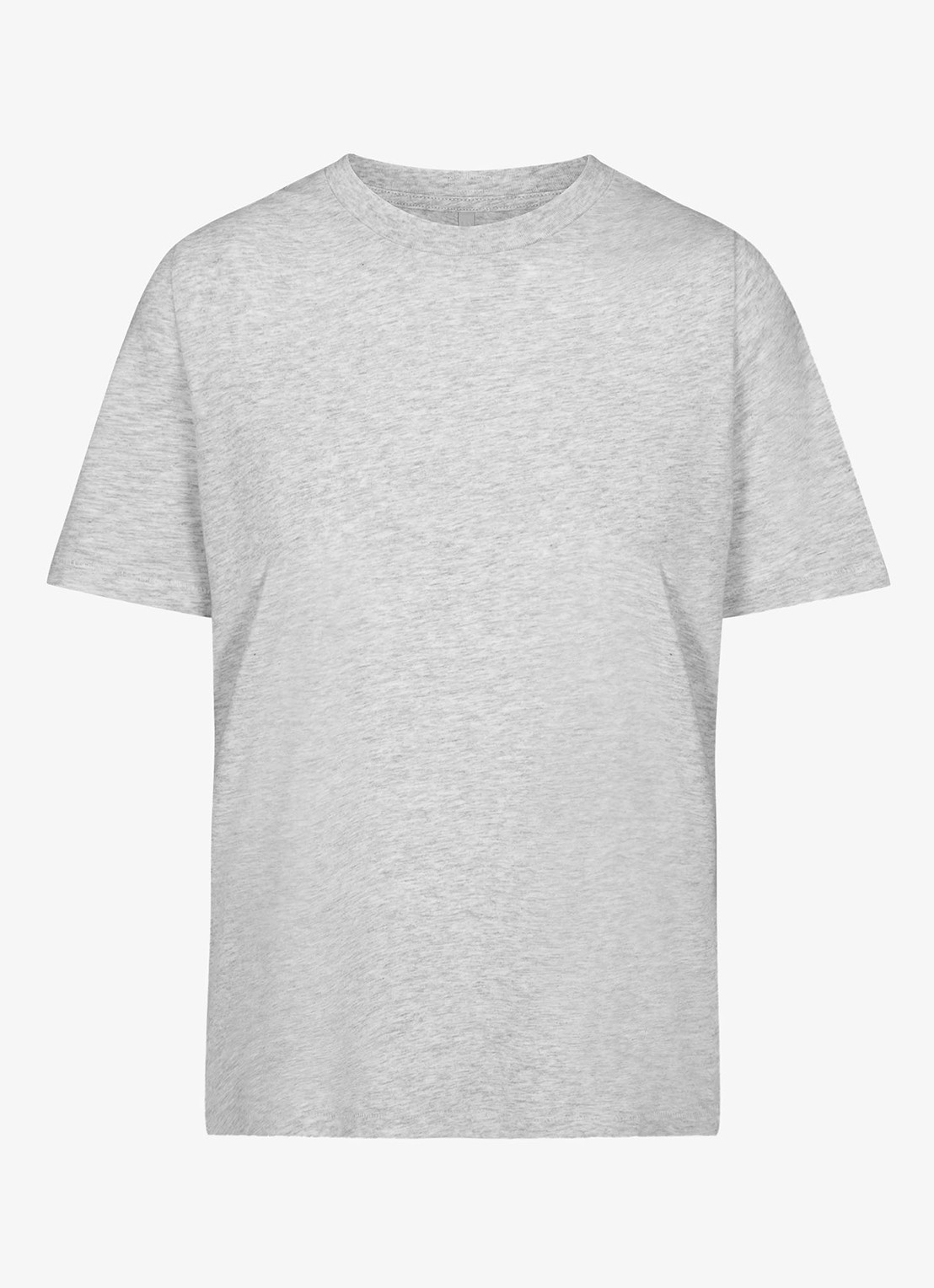 SKIMS Relaxed Tees T-shirt met ronde hals - voorkant 2 lichtgrijs