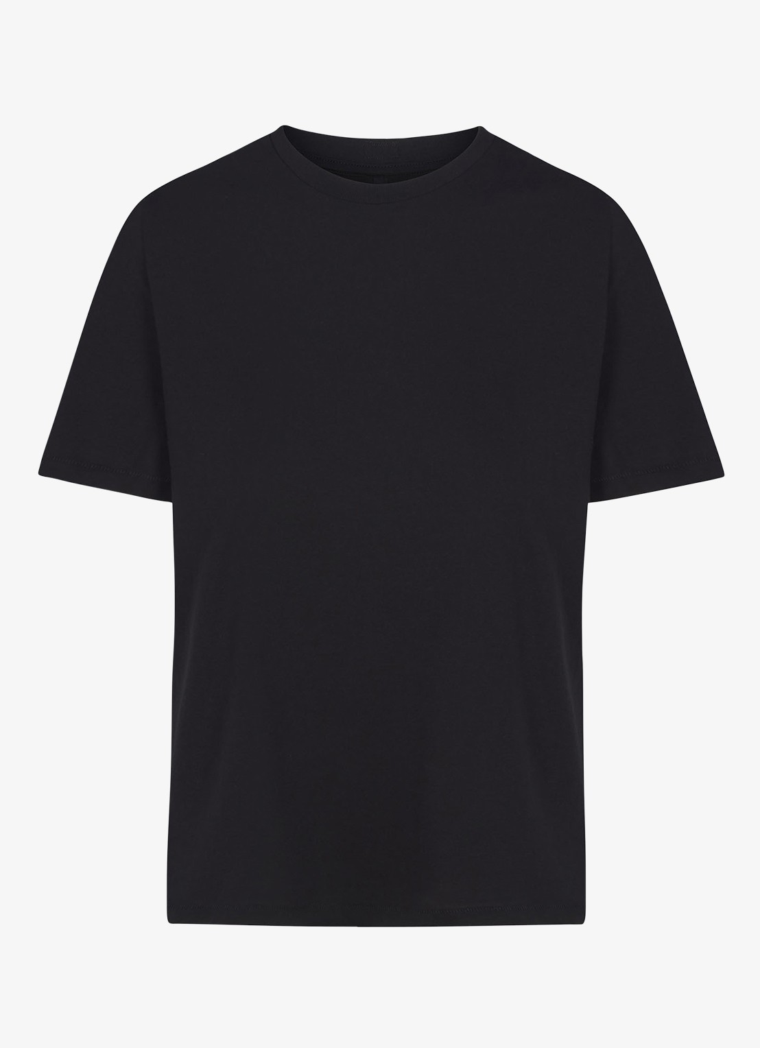 SKIMS Relaxed Tees T-shirt met ronde hals - voorkant zwart