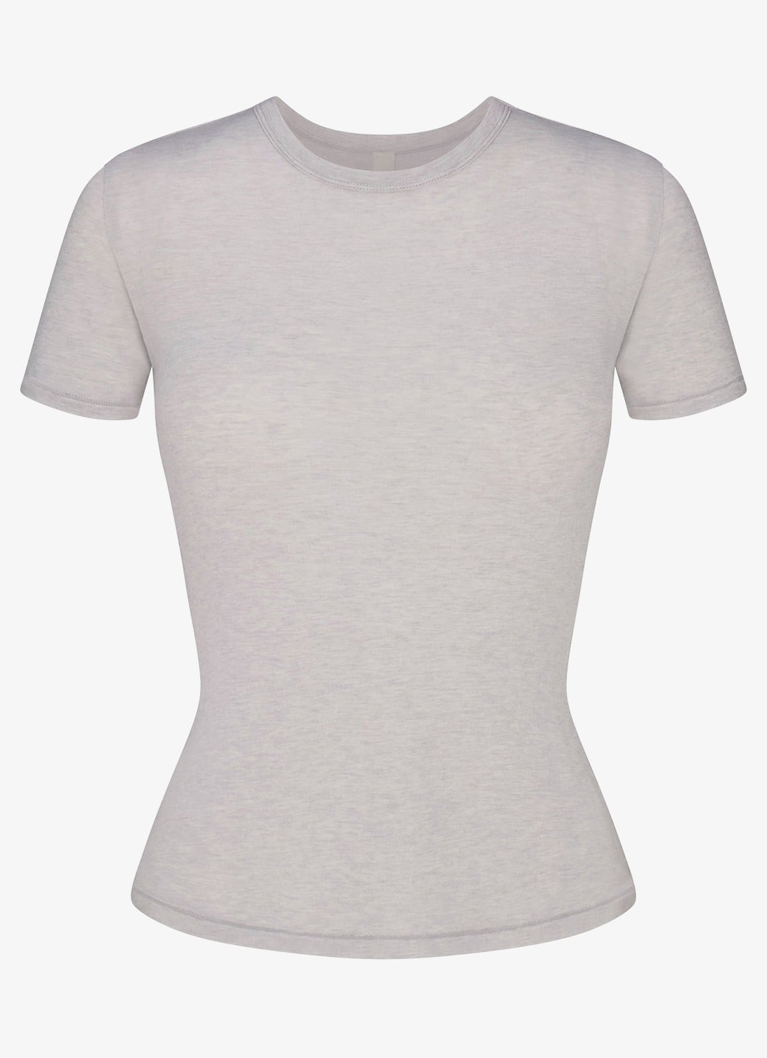 SKIMS Sheer Modal T-shirt in kasjmierblend  - voorkant 2 heather grey