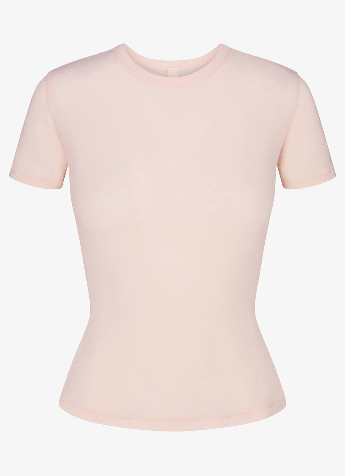 SKIMS Sheer Modal T-shirt in kasjmierblend  - voorkant 2 primrose