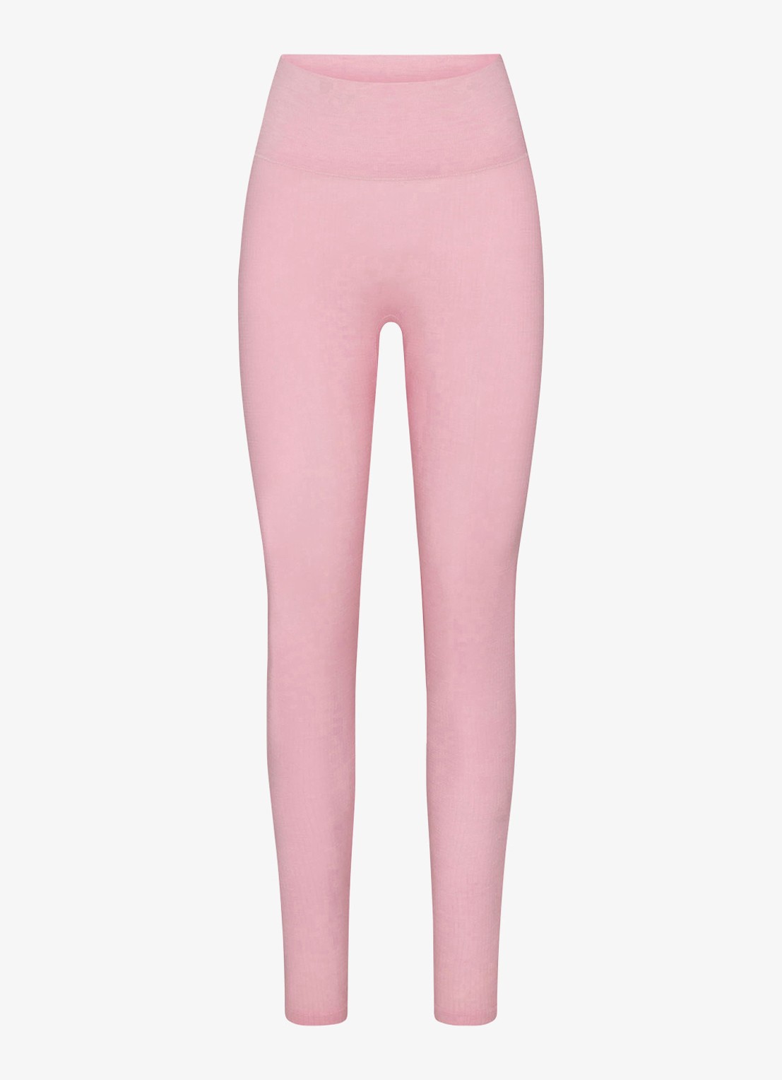SKIMS Sheer Seamless high waist legging in wolblend - voorkant 4 halite