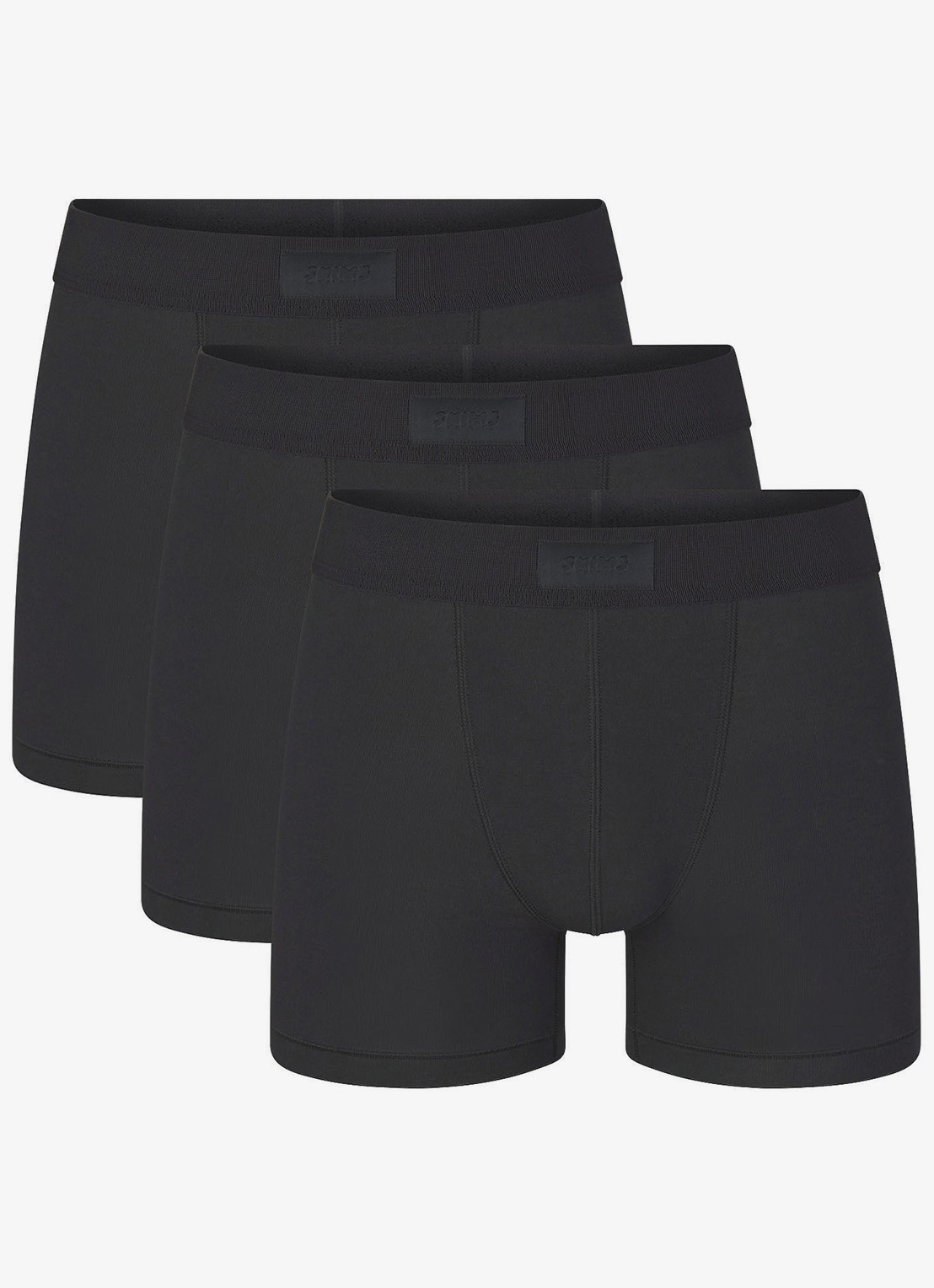 SKIMS Skims Cotton 3" boxershorts in 3-pack - voorkant zwart