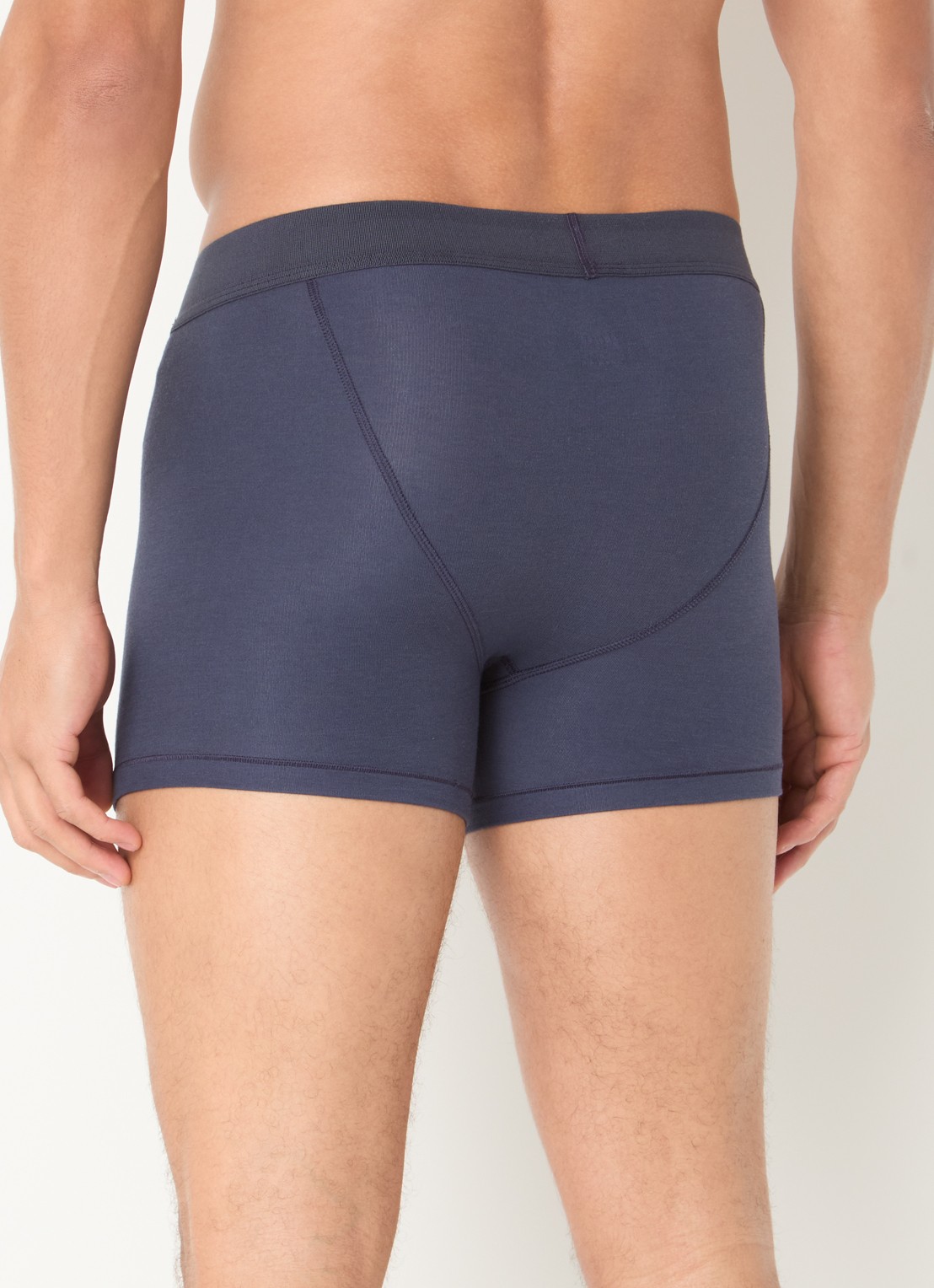 SKIMS Skims Cotton 3" boxershorts in 3-pack - achterkant indigo