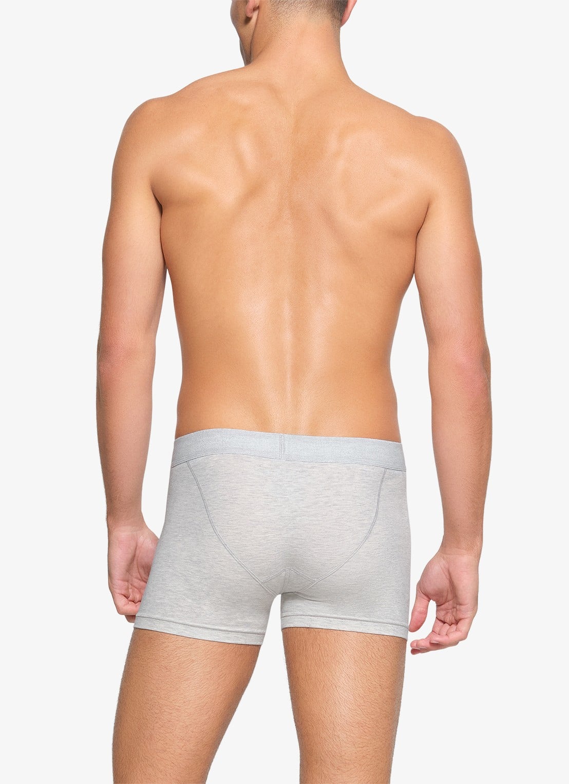 SKIMS Skims Cotton 3" boxershorts in 3-pack - achterkant grijsmele