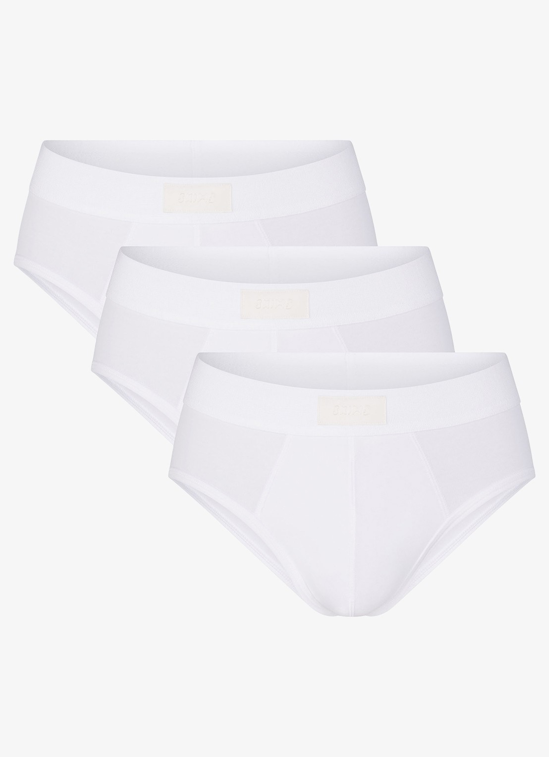 SKIMS Skims Cotton slip in 3-pack - voorkant 4 wit
