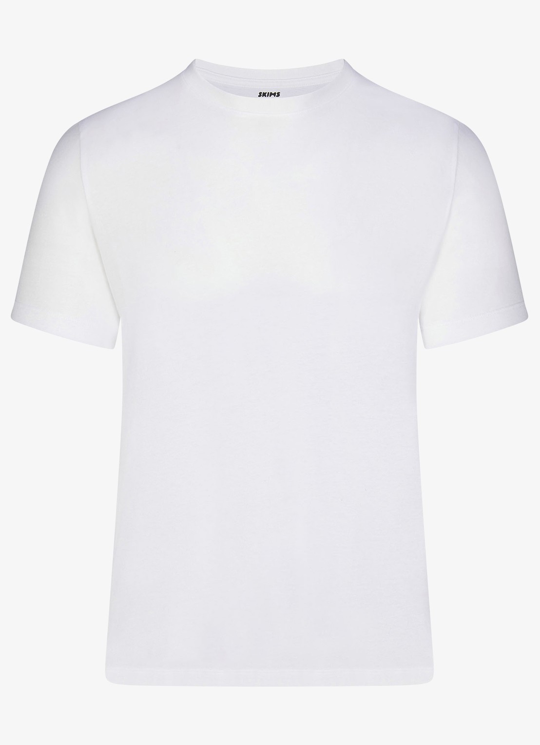 SKIMS Skims Cotton T-shirt met ronde hals - voorkant wit