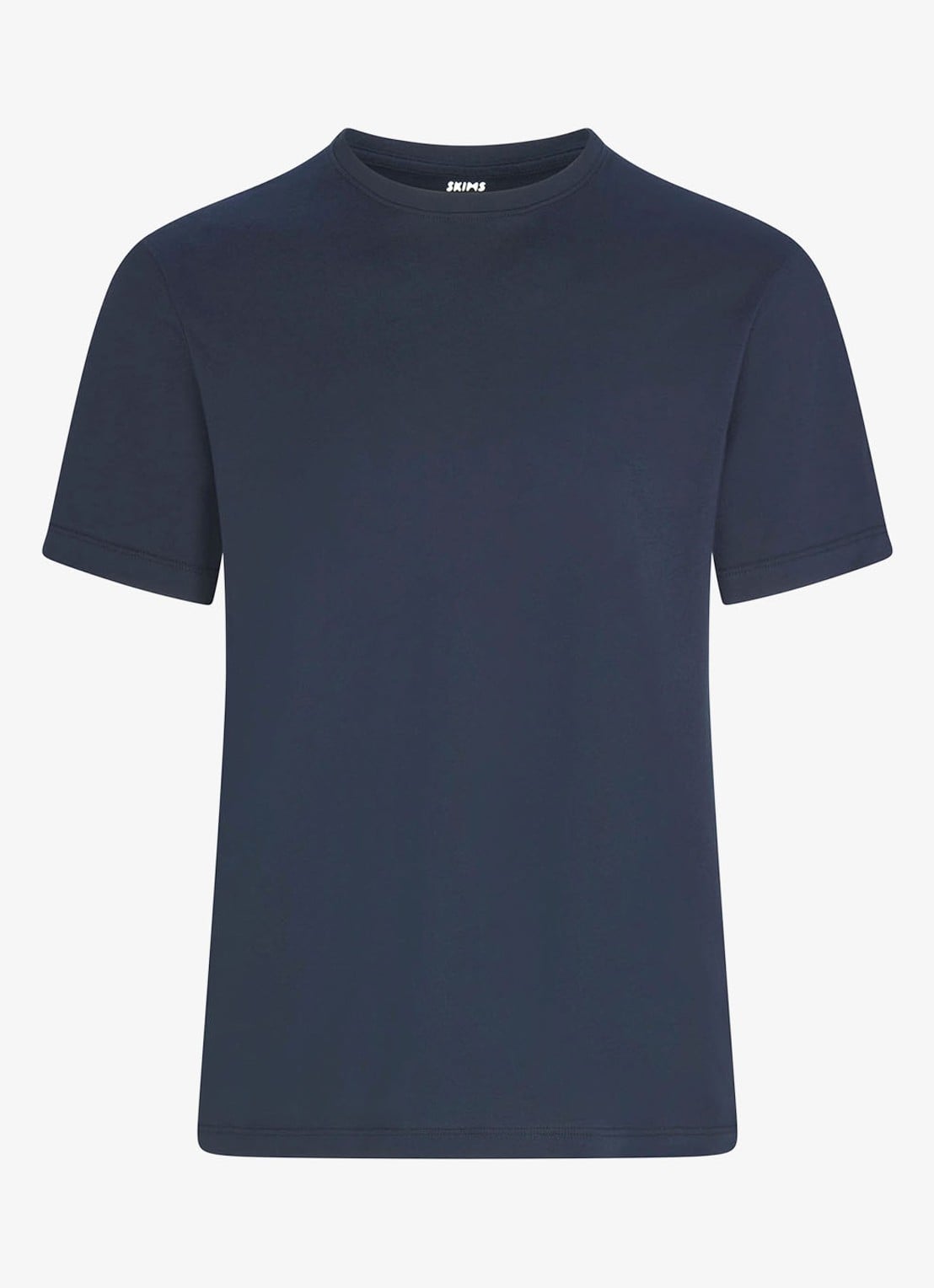 SKIMS Skims Cotton T-shirt met ronde hals - voorkant 3 donkerblauw