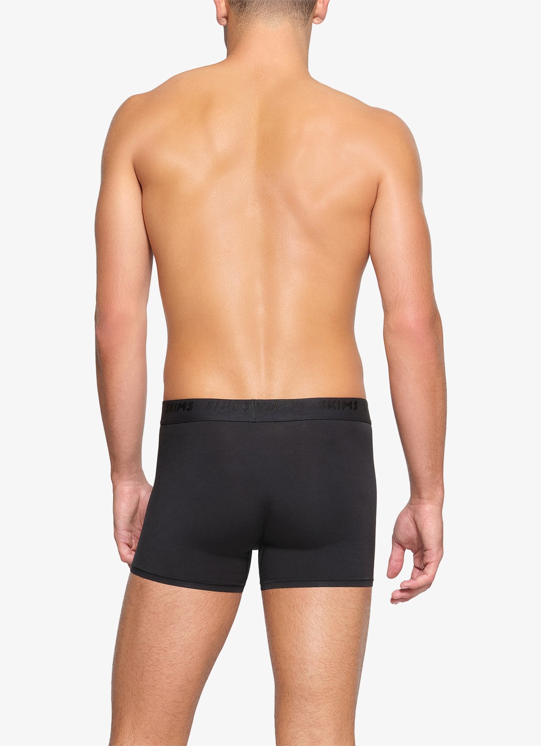 SKIMS Skims Stretch 3" boxershorts met logoband in 3-pack - achterkant zwart