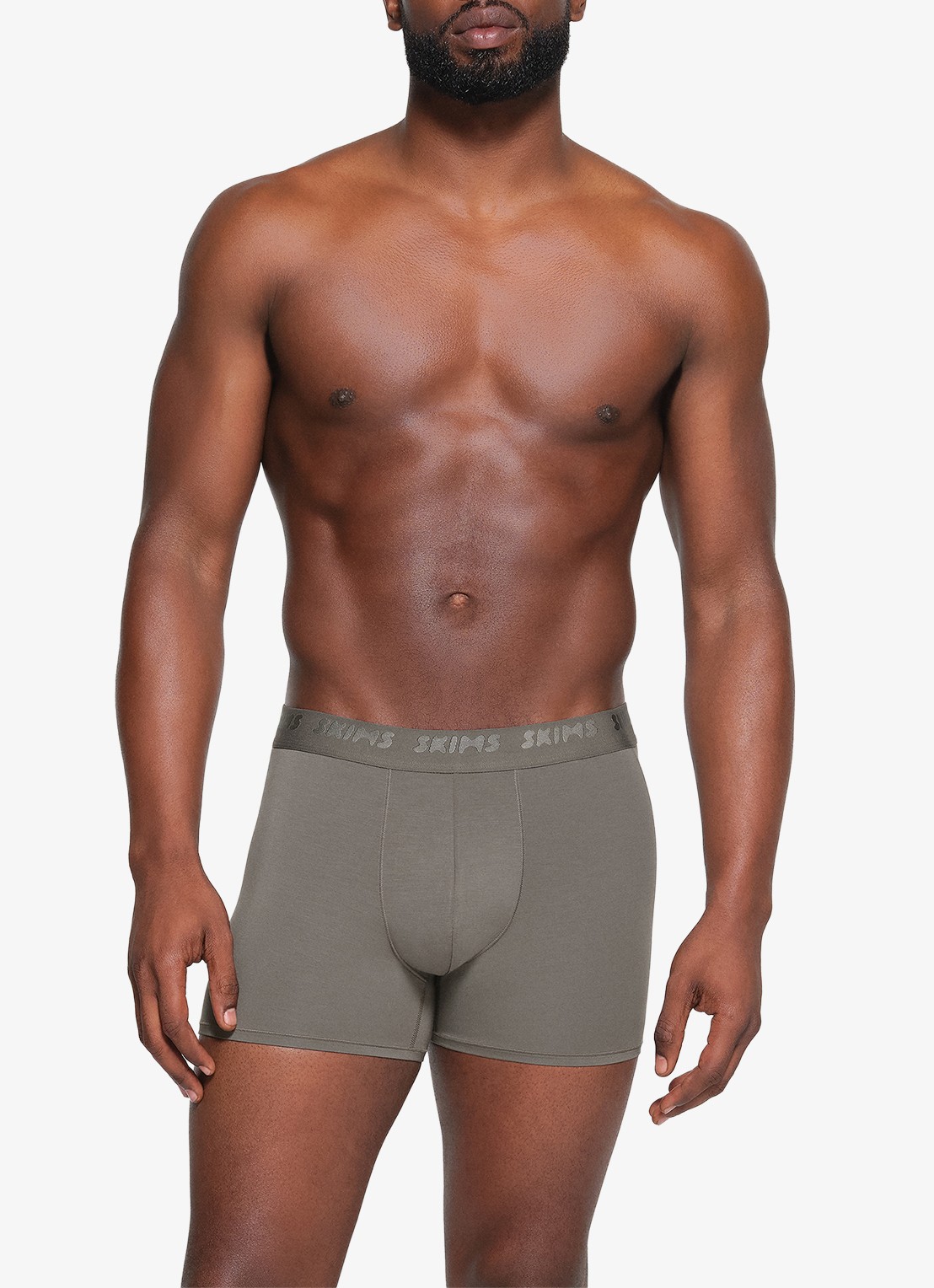 SKIMS Skims Stretch 3" boxershorts met logoband in 3-pack - detail 4 grijs