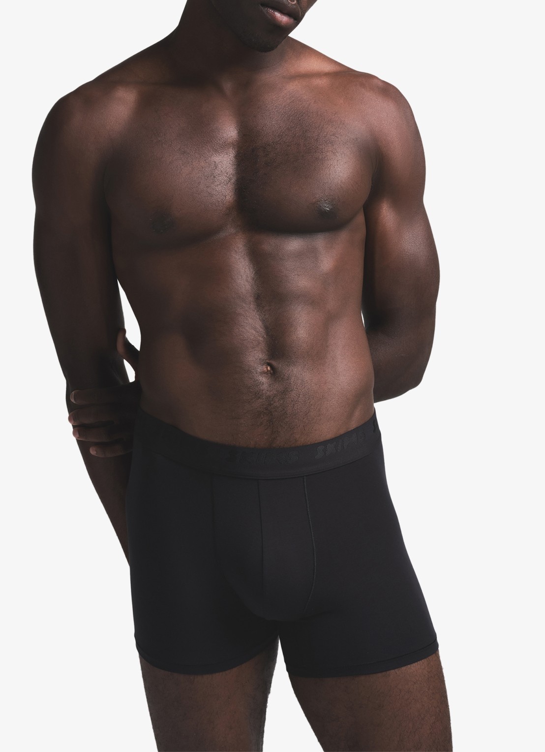 SKIMS Skims Stretch 3" boxershorts met logoband in 3-pack - detail donkergroen