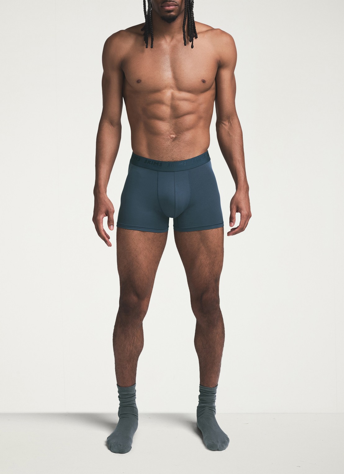 SKIMS Skims Stretch 3" boxershorts met logoband in 3-pack - detail 4 indigo