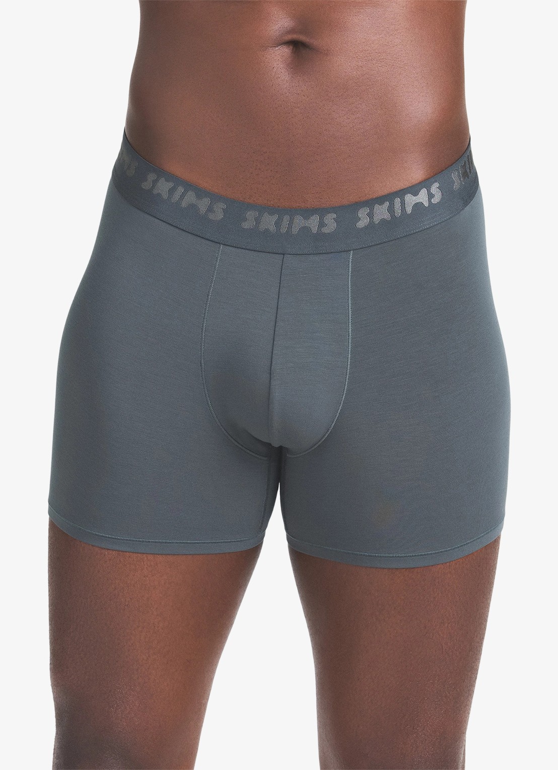 SKIMS Skims Stretch 3" boxershorts met logoband in 3-pack - detail 5 donkergrijs