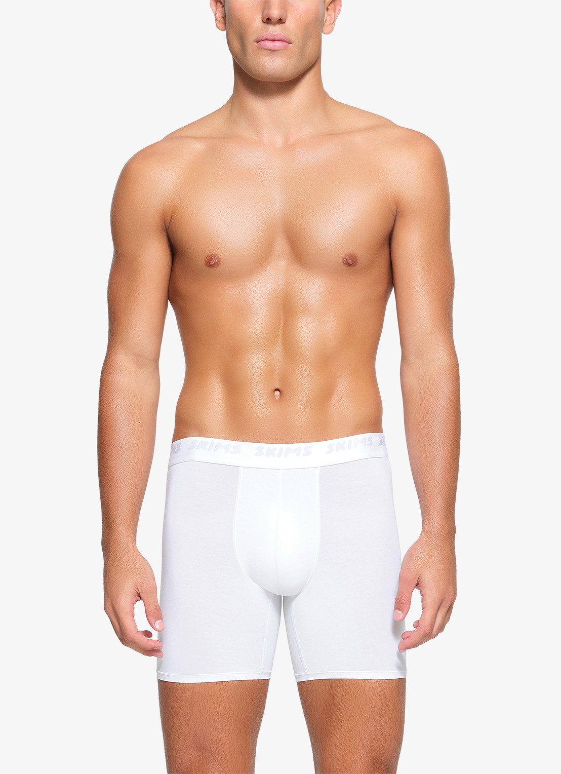 SKIMS Skims Stretch 5" boxershorts met logoband in 3-pack - detail 3 wit