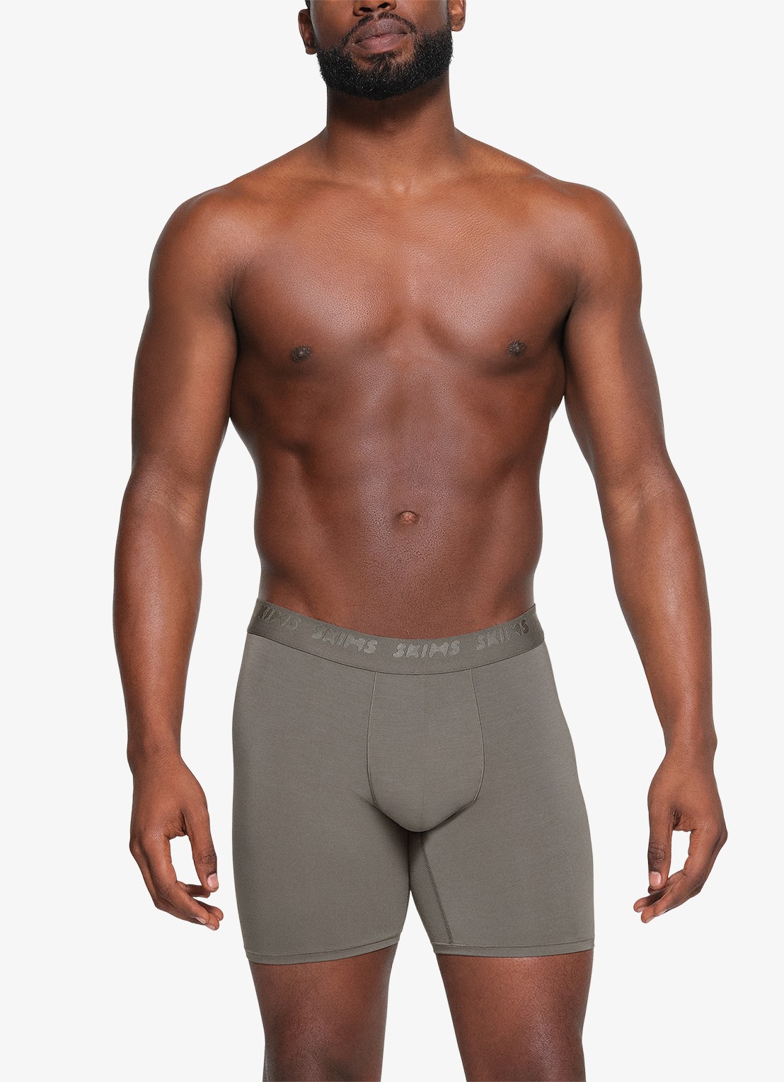 SKIMS Skims Stretch 5" boxershorts met logoband in 3-pack - detail 3 grijs