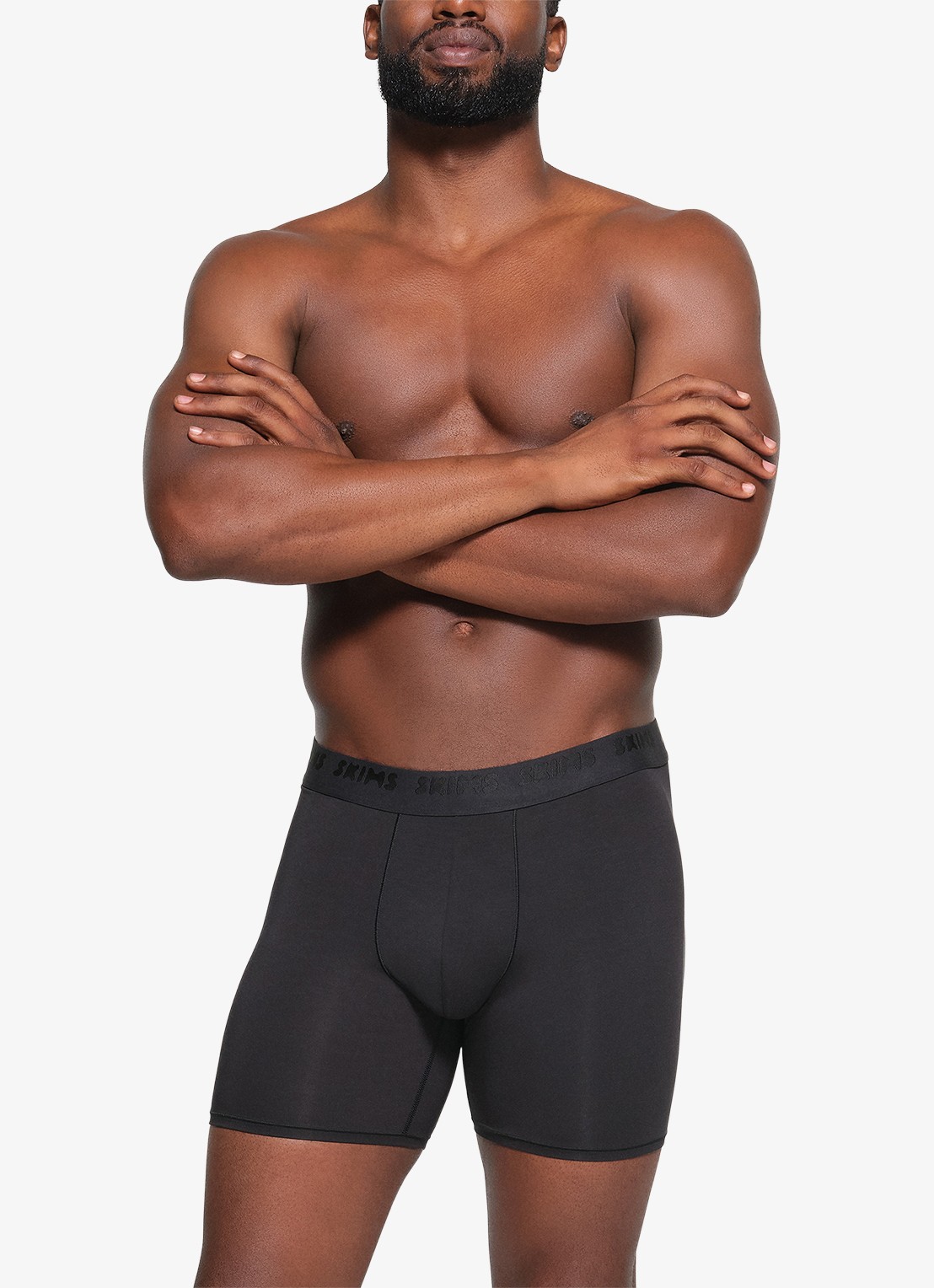 SKIMS Skims Stretch 5" boxershorts met logoband in 3-pack - detail 4 grijs