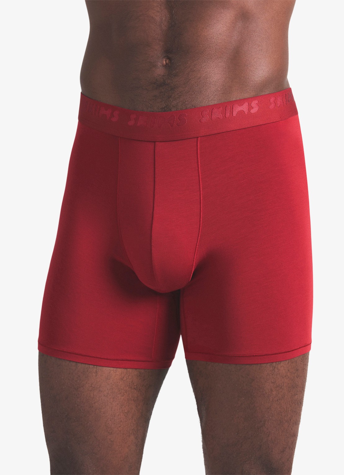 SKIMS Skims Stretch 5" boxershorts met logoband in 3-pack - detail wood