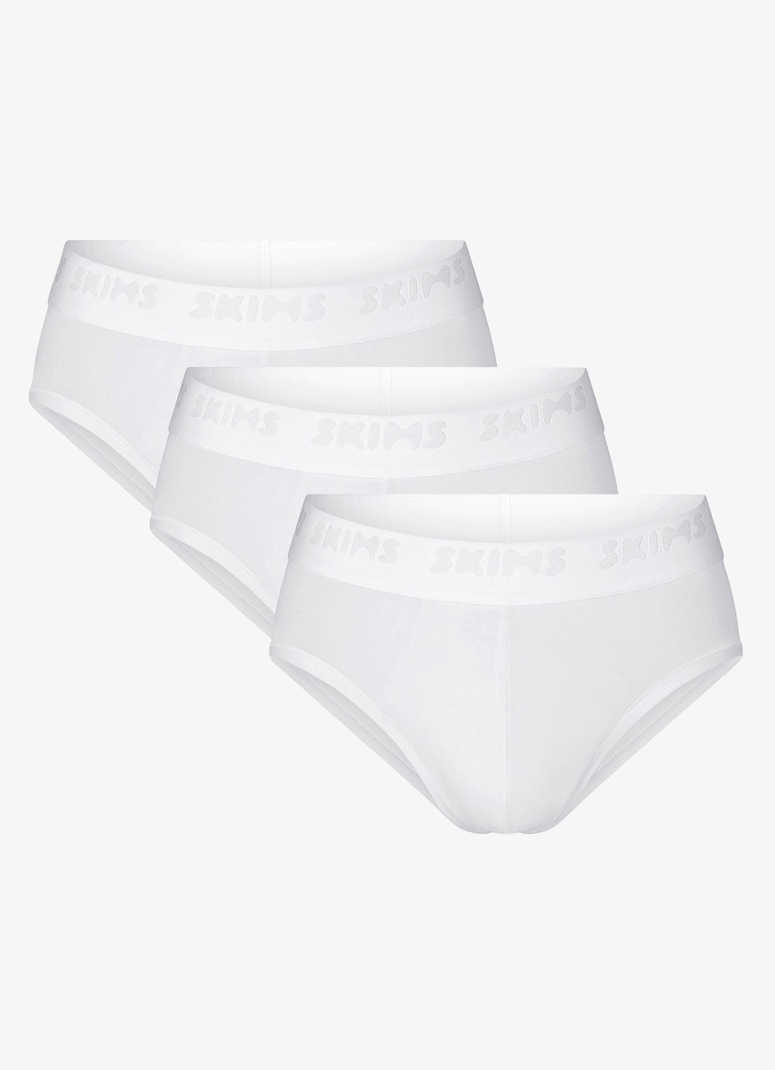 SKIMS Skims Stretch slip in 3-pack - voorkant 3 gebroken wit