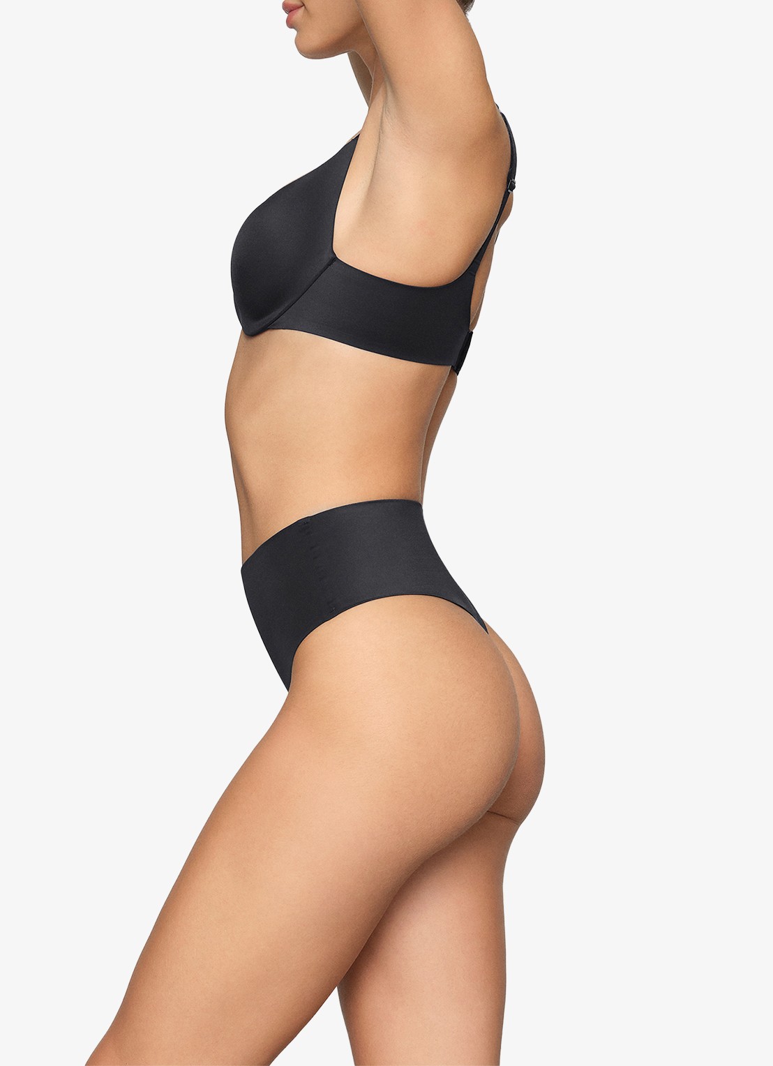 SKIMS Smoothing intimates high waisted tanga - detail 4 zwart
