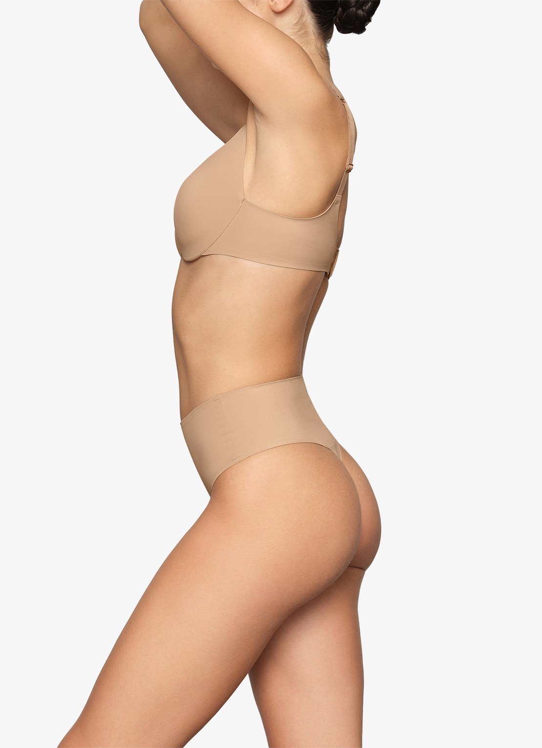 SKIMS Smoothing intimates high waisted tanga - detail 2 naturel