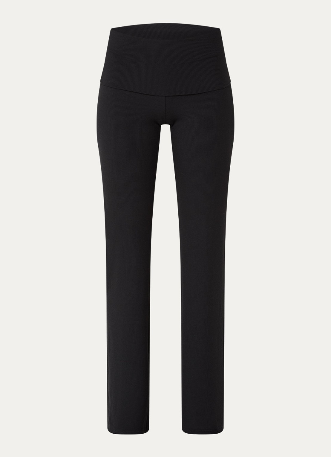 SKIMS Soft Lounge mid waist flared loungebroek - voorkant 3 zwart