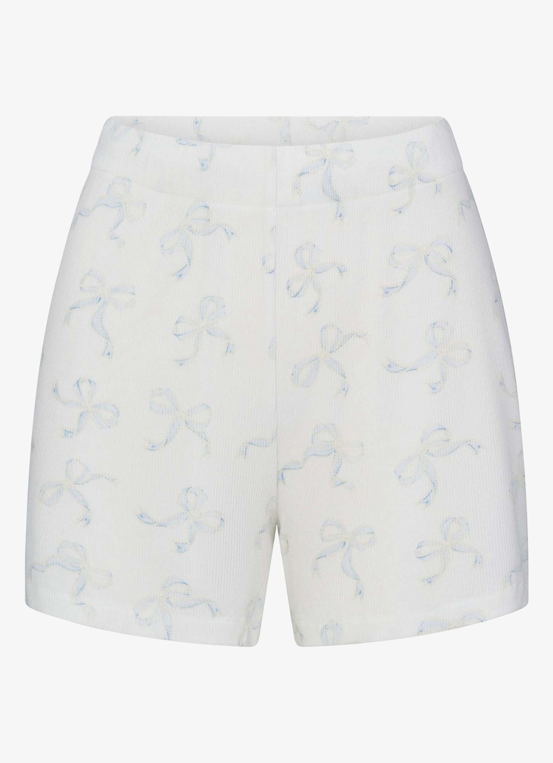 SKIMS Soft Lounge pyjamaset met ribstructuur - detail 5 ivoor