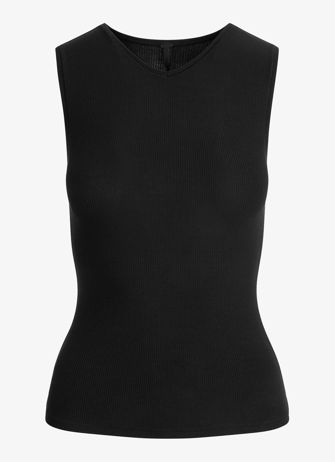 SKIMS Soft lounge V nek tank - voorkant 2 zwart