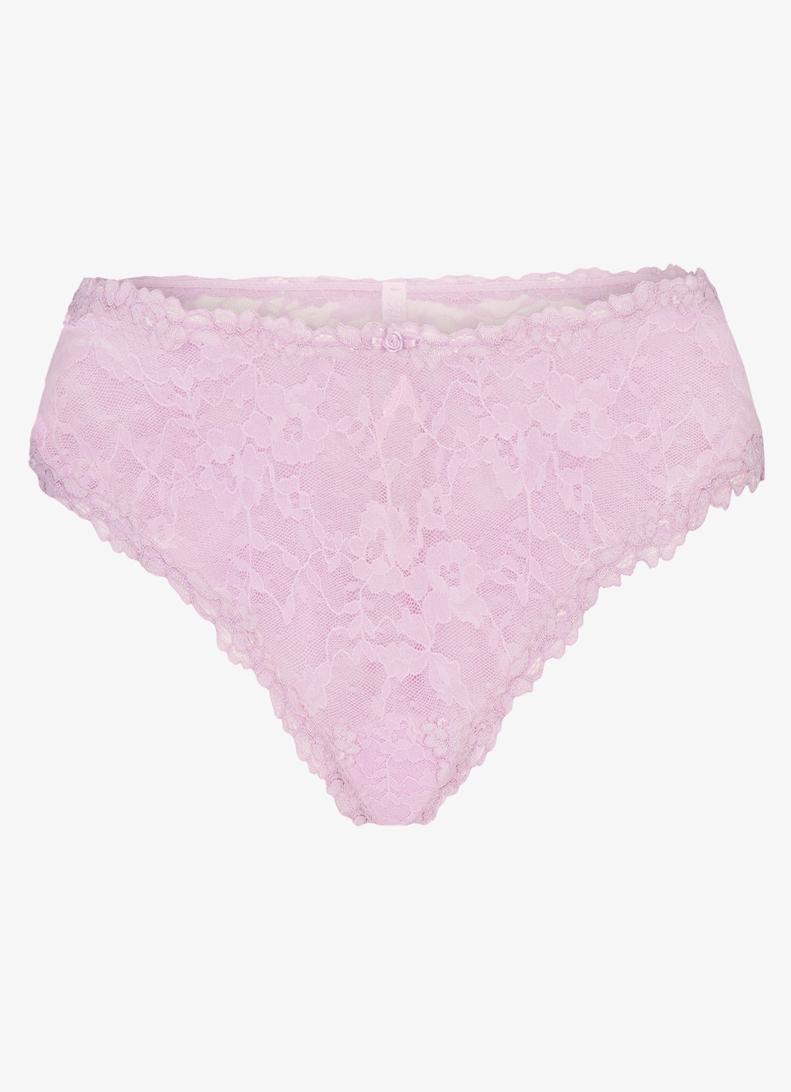 SKIMS Stretch Lace slip van kant - voorkant baby pink