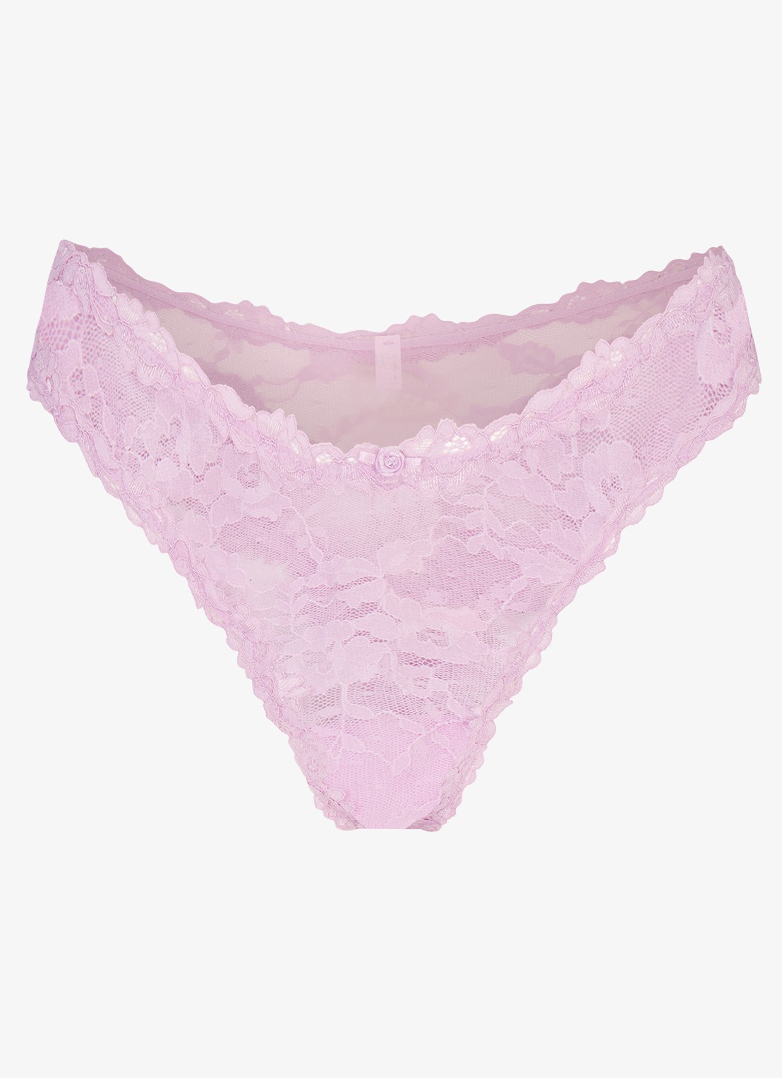 SKIMS Stretch Lace string van kant - voorkant 3 baby pink