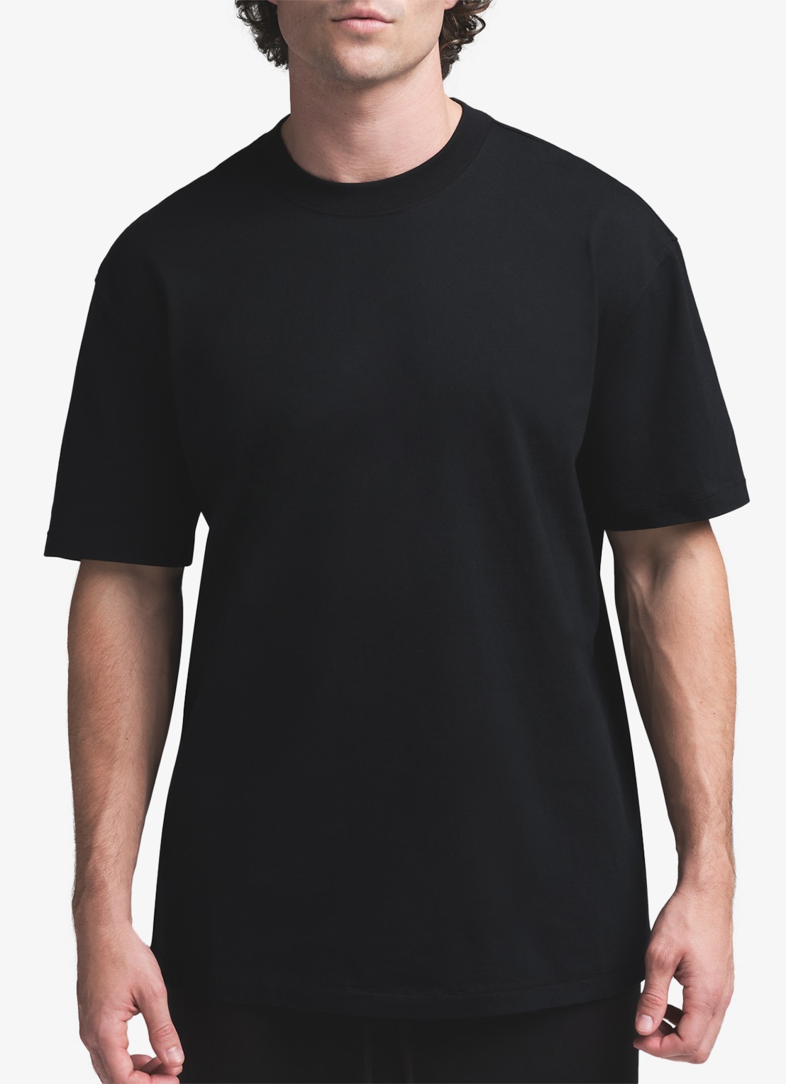SKIMS T-shirt met ronde hals - detail 3 zwart
