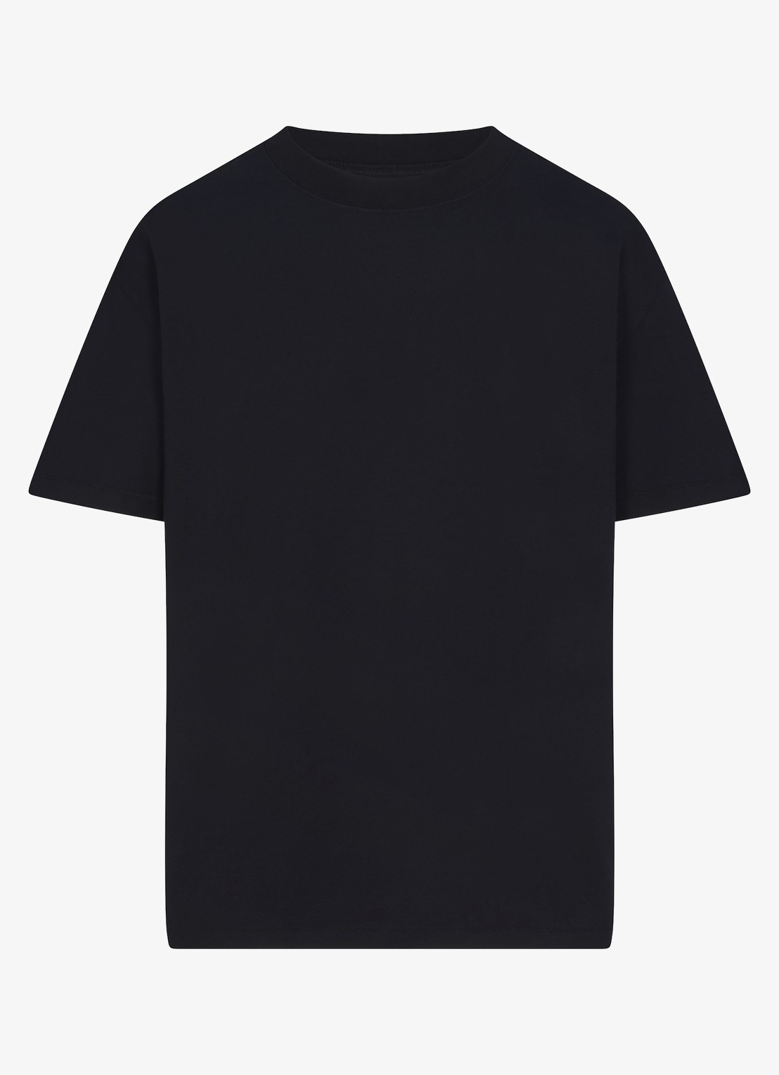 SKIMS T-shirt met ronde hals - voorkant zwart