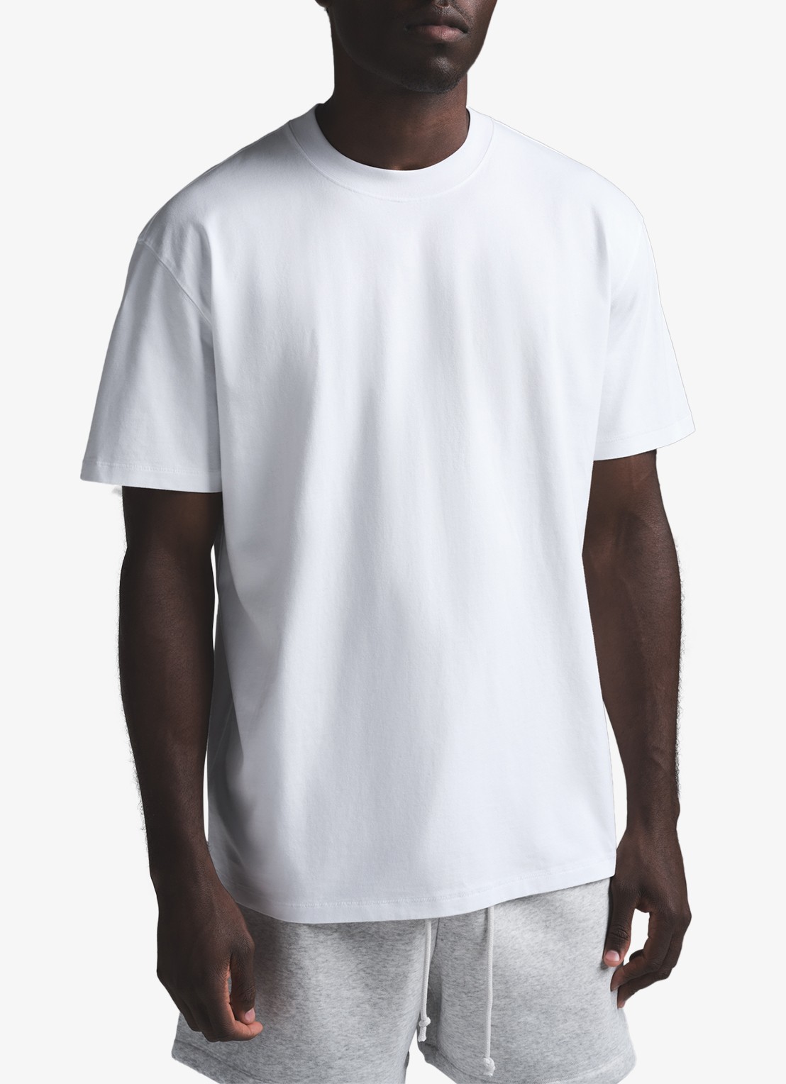 SKIMS T-shirt met ronde hals - detail 3 wit