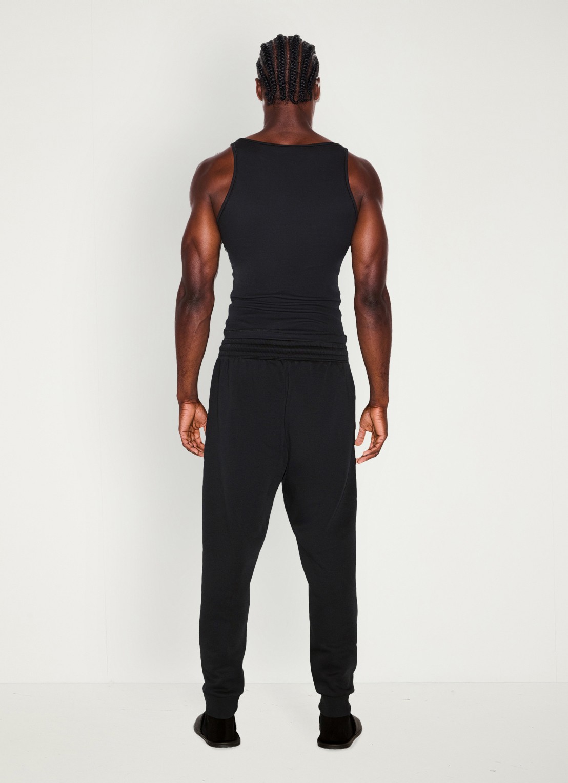 SKIMS Tapered fit joggingbroek met steekzakken - achterkant 6 washed onyx